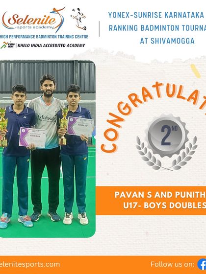 Selenite Sports - High Performance Badminton Training Our Champions' Podium Finishes photo 52