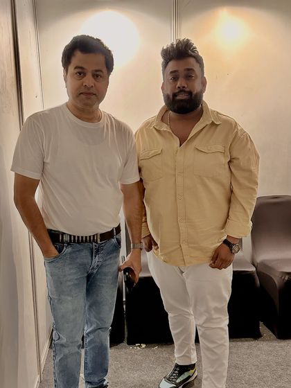 Another photo with the talented Subodh Bhave, taken at the Zee Marathi Awards.