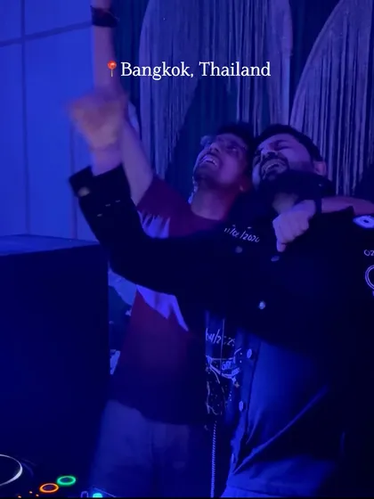 From Mumbai to the world, here I am with a friend at a gig in Bangkok, Thailand. Music has taken me to the most amazing places.