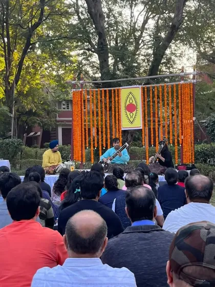 A wonderful opportunity to perform with Sir Purbayan Chatterjee ji and Megha Rawoot ji for SPIC MACAY concerts in Surat, bringing classical music to students.