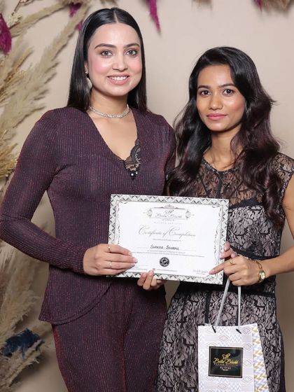 This student is now a certified makeup artist, ready to take on bridal and party makeup bookings.