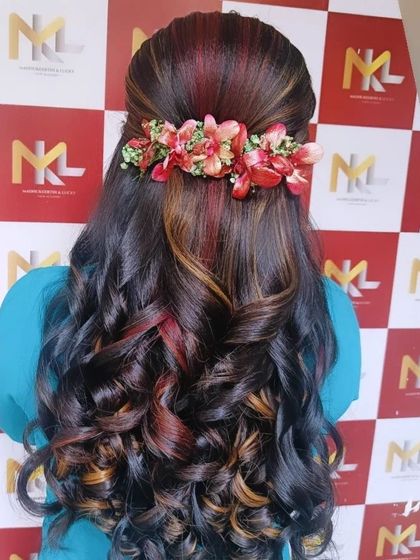 Laxmi Ramkrishna - Special Occasion Hairstyling Flowing Curls & Half-Up Styles photo 25