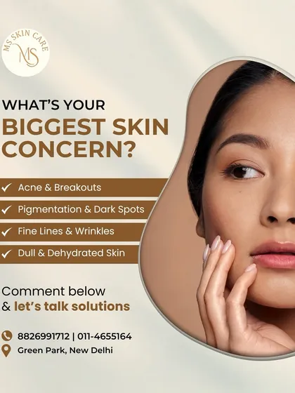 What is your biggest skin concern? Whether it's acne, pigmentation, fine lines, or dullness, I am here to talk about solutions. Every skin is unique, and so is the treatment plan I create for it.