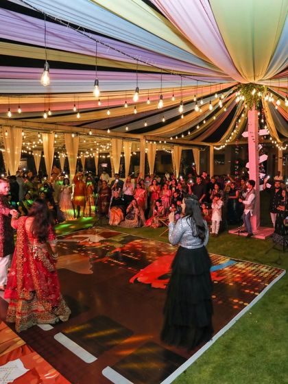 Crimson and Cherry - Full-Service Wedding Planning & Execution Vibrant Sangeet & Mehendi Nights photo 42