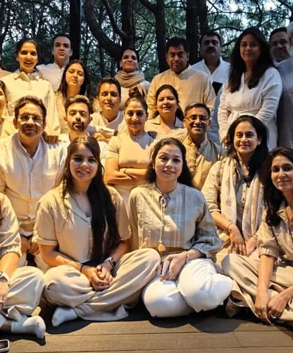 Our wonderful retreat group in Dharamshala. We are so grateful for every soul who joins us, bringing their unique energy to our shared experience.