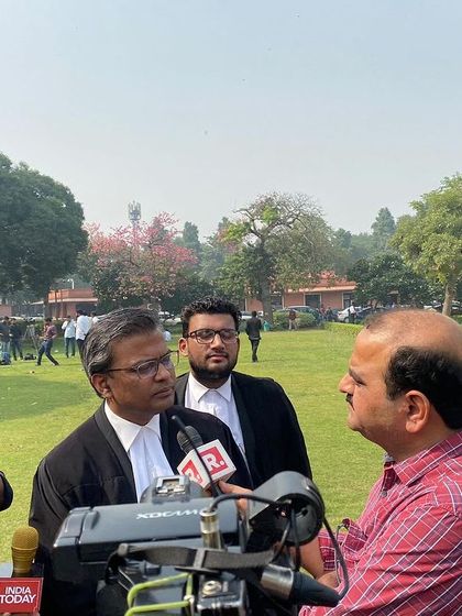 Addressing multiple media outlets, including India Today, to provide a clear and factual account of the day's legal proceedings.