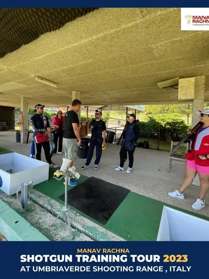 Our team of shooters during a training session in Italy. These tours provide invaluable experience and help build a strong, cohesive team spirit.