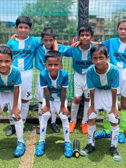 Our Under-9 team ready for action at the Independence Cup in Kurla.