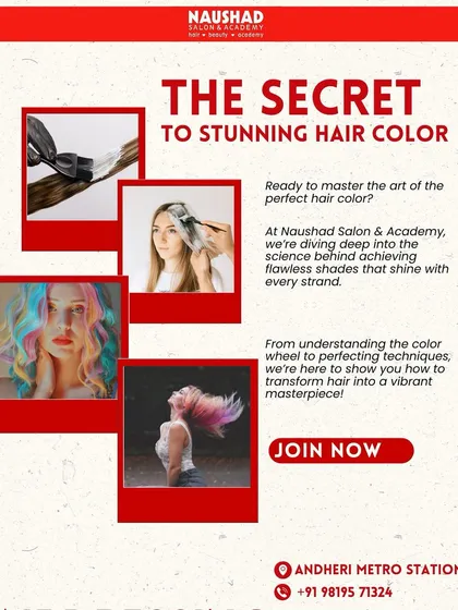 This graphic shows the secret to stunning hair color. It's a science that involves understanding the color wheel and mastering application techniques to transform hair into a vibrant masterpiece.
