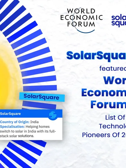 We are incredibly proud to be recognized by the World Economic Forum as one of the Top 100 Technology Pioneers of 2025. This global honor fuels our mission to bring reliable solar solutions from Indian rooftops to the world stage.