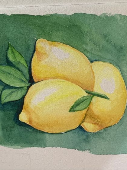"When life gives you lemons... use them as art models!" This lovely watercolor by a student shows how our courses teach you to turn everyday objects into beautiful art.