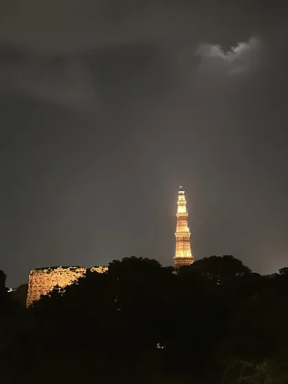 Serenity in a single frame. Sometimes the view from the terrace is quiet and contemplative, offering a moment of peace against a dramatic, cloudy sky.