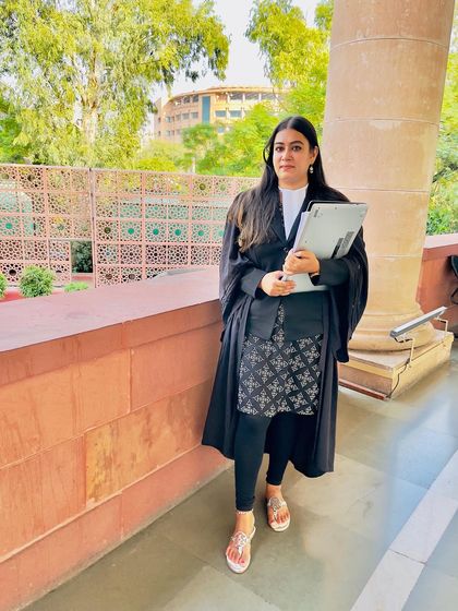 A moment of preparation outside the Supreme Court, where every detail matters in building a strong case.