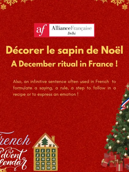 Our French Advent Calendar kicks off, promising a new French word or expression every day leading up to our special French Day.