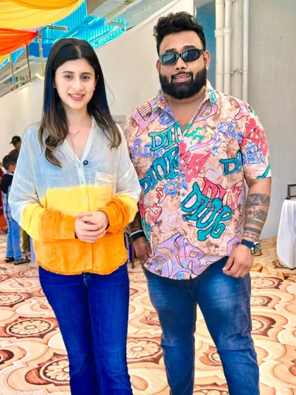 With Marathi Bigg Boss fame Ankita Prabhu Walawalkar, also known as the Kokan Hearted Girl.