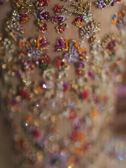 A collection of detailed shots focusing on the diverse and intricate embroidery of my custom blouses. These images highlight the fine craftsmanship, luxurious materials, and unique designs that define my work.