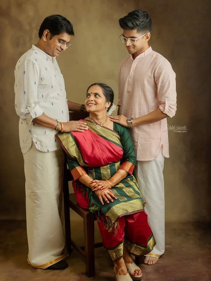 Another beautiful pose from the 25th anniversary family session, showing the close bond they share.