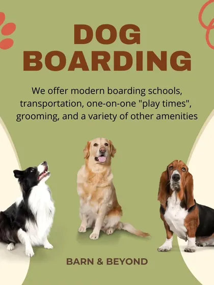 Our dog boarding service is more than just a place to stay. We offer a complete experience with one-on-one playtimes, grooming, transportation, and other modern amenities to make it a true vacation for your dog.