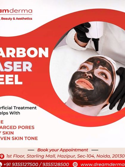 The Carbon Laser Peel is a superficial treatment that works wonders for acne, enlarged pores, oily skin, and uneven skin tone. It provides gentle resurfacing for an instantly brighter and smoother look.