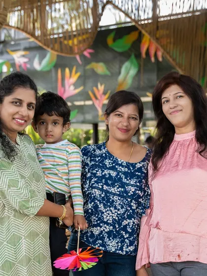 A lovely family posing for a picture. It's wonderful to see multiple generations enjoying a day out together at my venue.