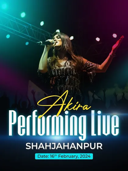 Mark your calendars! A poster for my live performance in Shahjahanpur.