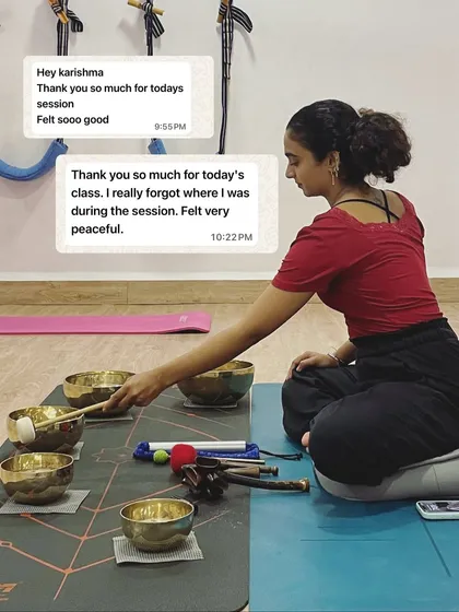"Felt so good," "I really forgot where I was." These messages show the power of our sessions to create a space where you can truly let go and find a moment of deep peace.