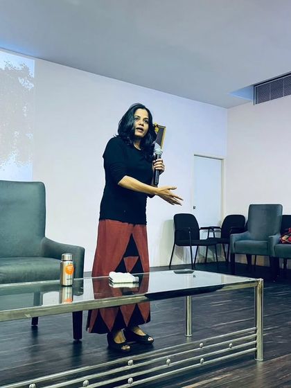 Speaking to the students at MS Ramaiah college. I believe that educating the next generation about sustainable waste management is one of the most important things we can do.