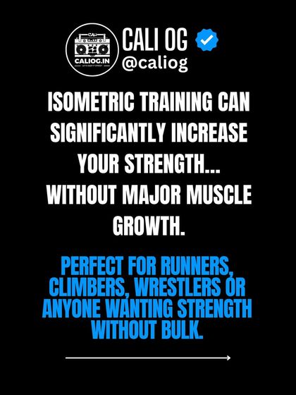 Isometric training can significantly increase your strength without major muscle growth. This is perfect for runners, climbers, or anyone wanting strength without bulk.