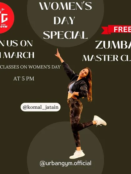Super excited for our free Women's Day special Zumba masterclass. I love hosting these events to share the joy of Zumba with more people.