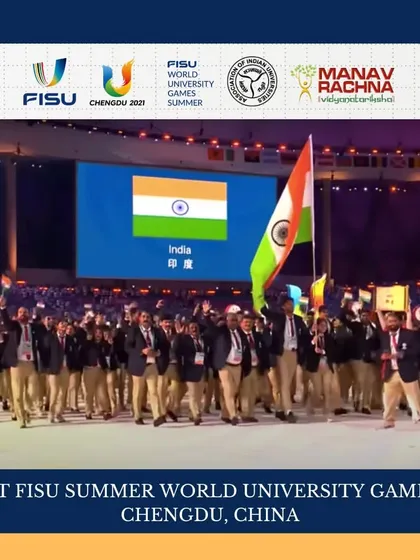 A proud moment as the Indian shooting contingent, managed by our team, marches at the 31st FISU Summer World University Games in Chengdu, China.