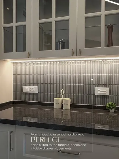 We focus on every detail, from choosing essential hardware and the perfect finish to intuitive drawer placements that suit the family's needs.