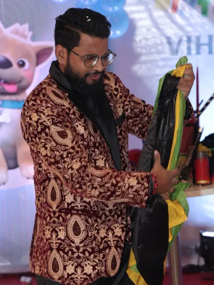 A classic silk production from an empty bag. This colorful and visual trick is a staple of stage magic and a great way to add a splash of wonder to any show.