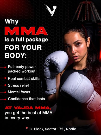 MMA is a complete package for your body and mind. It gives you a full-body workout, real combat skills, stress relief, and a level of confidence that stays with you outside the gym.