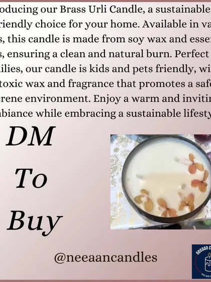 Brighten up with a clear conscience. Our Brass Urli Candle is a sustainable and eco-friendly choice for your home.
