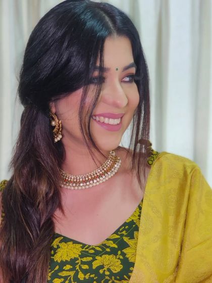 A happy, smiling shot from my Lohri look. Festive makeup is all about feeling joyful and bright.