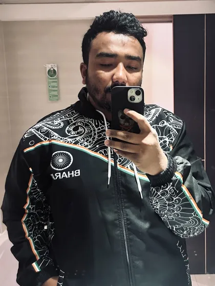 Rocking the Team Bharat (India) jacket. Representing my country is always the biggest honor.