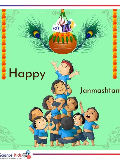 Happy Janmashtami. Just as the Govindas form a human pyramid to reach the Dahi Handi, our students work together to reach new heights in technology and innovation.