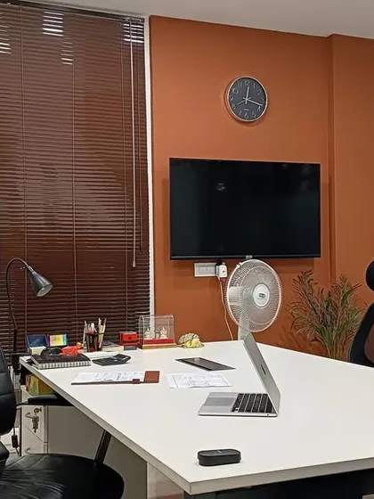 Our conference room, where we sit down with clients to discuss ideas, review drawings, and make key decisions. This is where your vision starts to take shape.