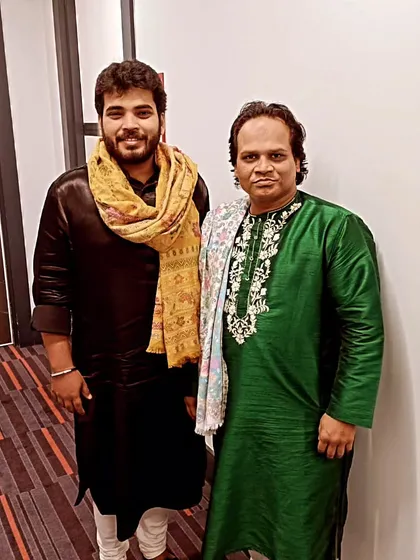 It's always overwhelming to get a standing ovation, and at Darbar Festival, it's even more special. Enjoyed playing with dear Sarwar Hussain Khan bhaiya.