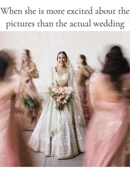 Raise your hand if you are this bride, more excited about the pictures than the wedding itself. I get it, and I'll help you find a partner who will happily be in all of them with you.