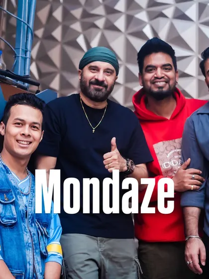 Posing with the crew at 'Mondaze' at Happy Brew. This night is all about high-energy Bollywood and Indo-house music to kick off the week.