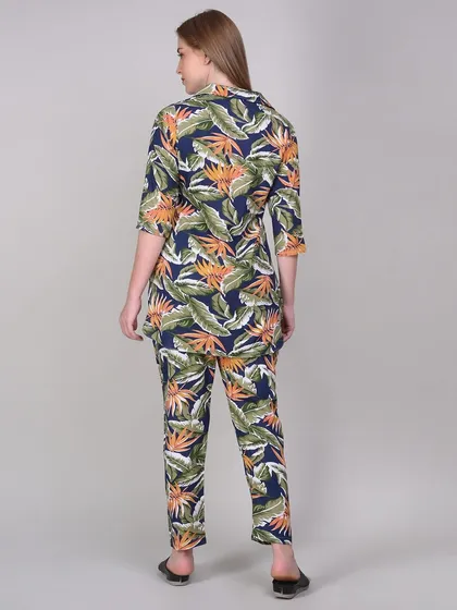 A back view of the loungewear set, essential for showing customers the full design and fit.