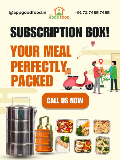 This is how we make your daily meals effortless. Our subscription boxes, available in traditional tiffins or modern containers, are packed with fresh, varied meals and delivered on schedule.
