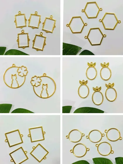 We are constantly adding new bezel designs to our store. This collage features cat-in-a-hoop, ornate oval, and simple connector bezels to spark your creativity.