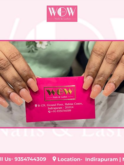 Clean, simple, and chic. These square-shaped nude extensions show how we can create a natural-looking length that is perfect for everyday wear, providing strength without sacrificing elegance.