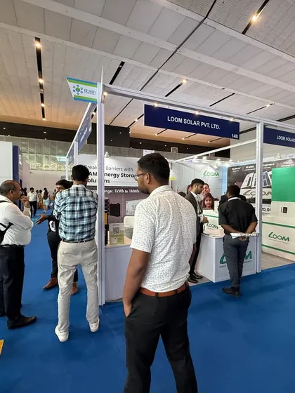 A view of the visitor traffic at our booth during IESW 2025. The event was a fantastic journey of innovation, collaboration, and building a clean energy future.