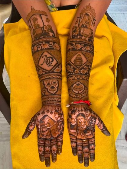 Kanha Mehandi - Bridal Mehndi Custom Storytelling & Portrait Mehndi photo 49