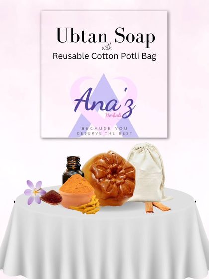 Every Ubtan Soap comes with a reusable cotton potli bag, making it a perfect, thoughtful gift for someone special.