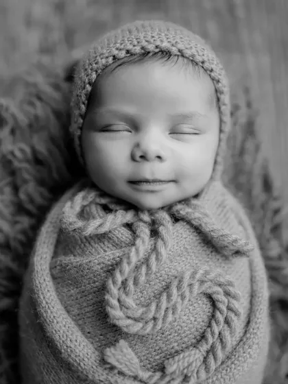 A timeless black and white portrait strips away color to focus on pure emotion and form. This artistic option gives your photos a classic, elegant feel that never goes out of style.