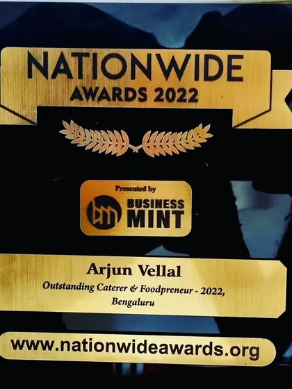 I am deeply honored to have been recognized as the 'Outstanding Caterer & Foodpreneur' by the Nationwide Awards. This award reinforces my commitment to providing delicious food, maintaining hygienic preparation, and running a conscious, responsible business.